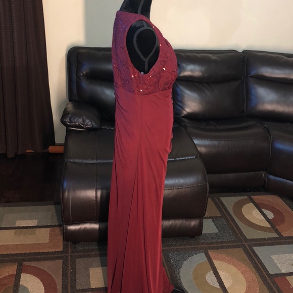 Juno Dress Collection Burgundy Long Dress Size XL - Picture 3 of 8